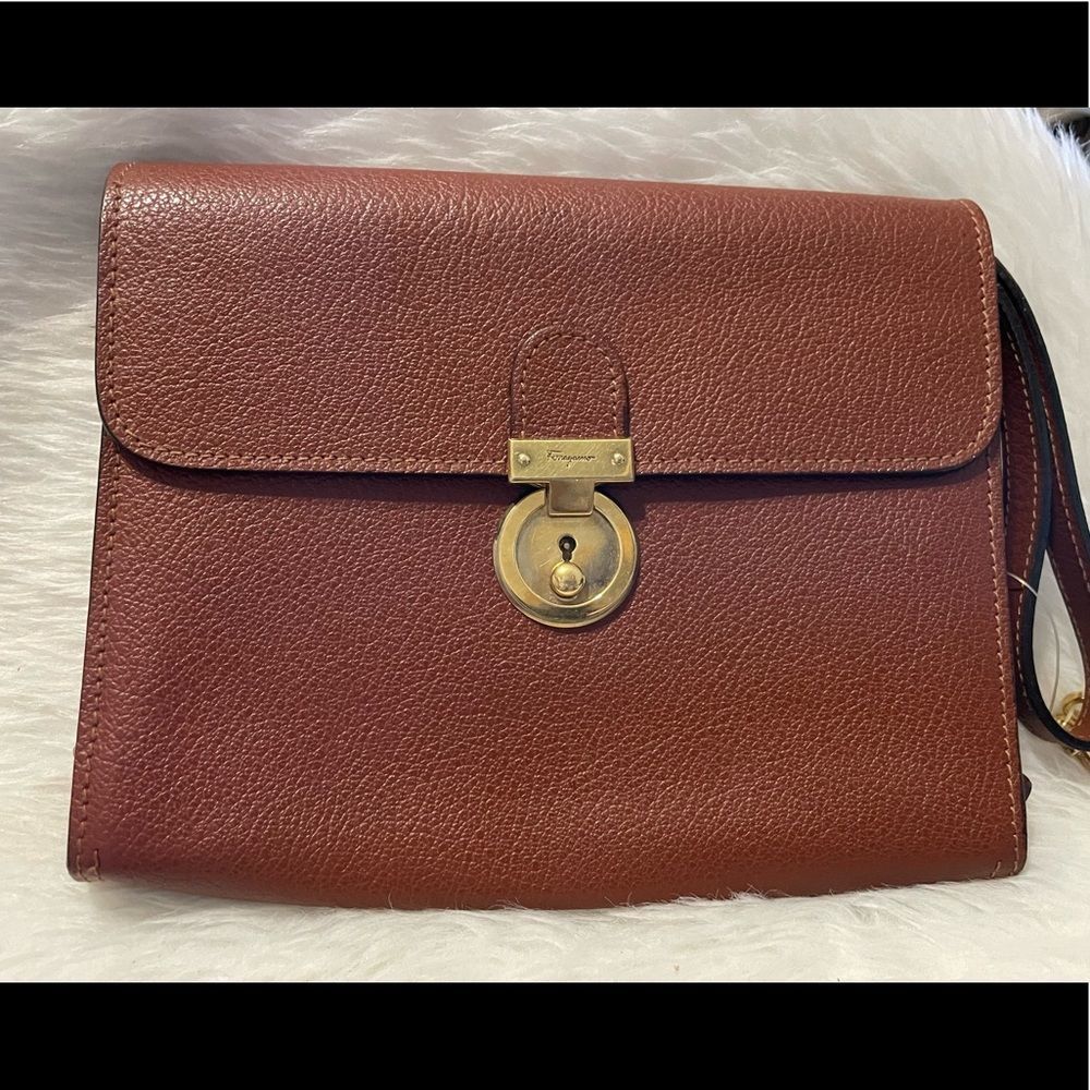 💝Ferragamo💝Clutch💝 - Picture 2 of 14